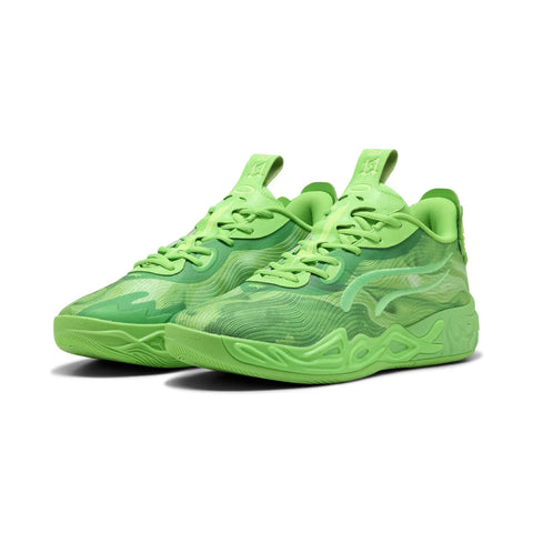 Puma Lamelo Ball MB.04 LO Team Mens Green Athletic Basketball Shoes