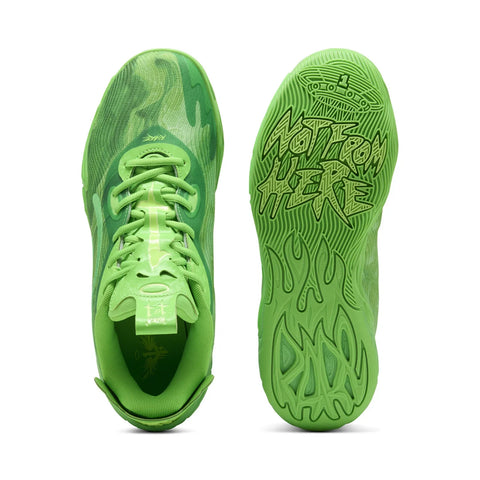 Puma Lamelo Ball MB.04 LO Team Mens Green Athletic Basketball Shoes