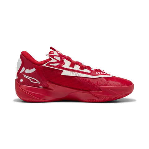 Puma Scoot Zeros II 31222303 Mens Red Leather Athletic Basketball Shoes