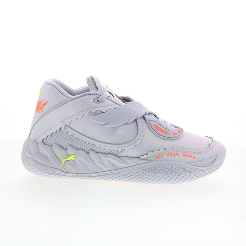 Puma Lamelo Ball MB.05 Metallic Mens Gray Athletic Basketball Shoes