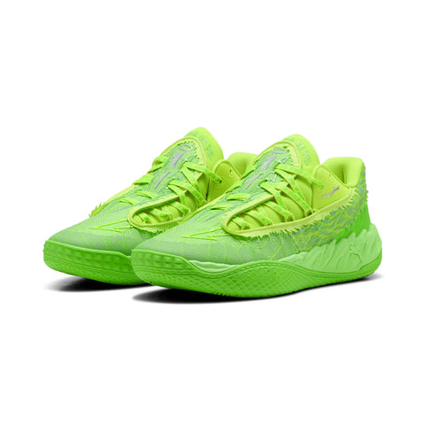Puma MB.05 LO Flourish 31275301 Mens Green Mesh Athletic Basketball Shoes