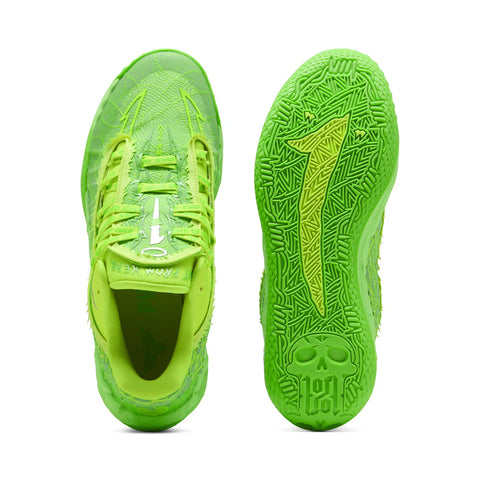 Puma MB.05 LO Flourish 31275301 Mens Green Mesh Athletic Basketball Shoes