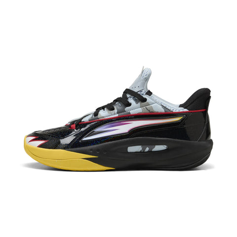 Puma Scoot Zeros III 31281801 Mens Black Leather Athletic Basketball Shoes