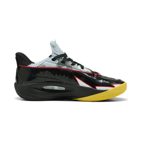 Puma Scoot Zeros III 31281801 Mens Black Leather Athletic Basketball Shoes
