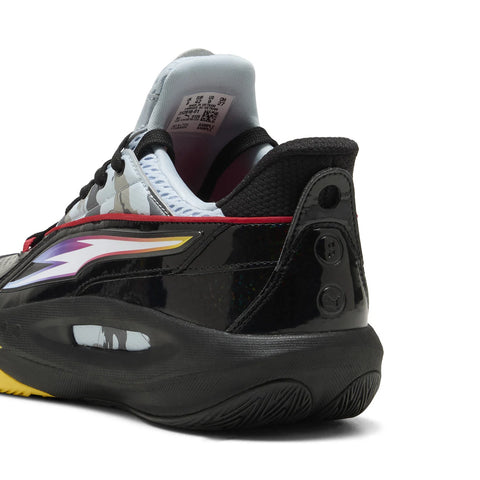 Puma Scoot Zeros III 31281801 Mens Black Leather Athletic Basketball Shoes