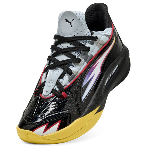 Puma Scoot Zeros III 31281801 Mens Black Leather Athletic Basketball Shoes