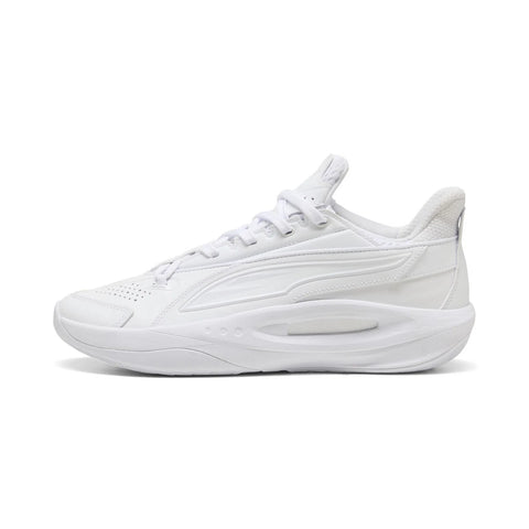 Puma Scoot Zeros III 31282801 Mens White Leather Athletic Basketball Shoes