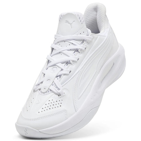 Puma Scoot Zeros III 31282801 Mens White Leather Athletic Basketball Shoes