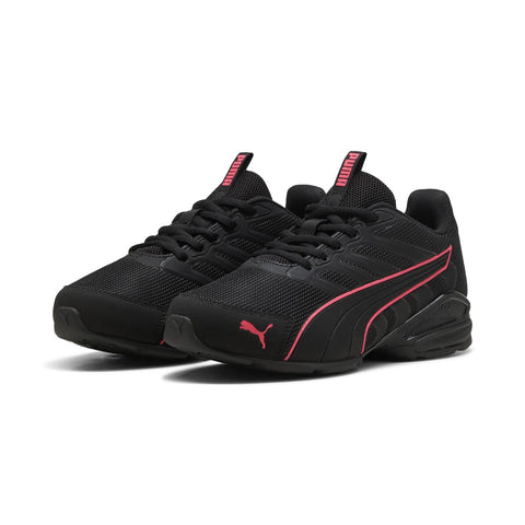 Puma Electro 31385109 Womens Black Mesh Lace Up Athletic Running Shoes
