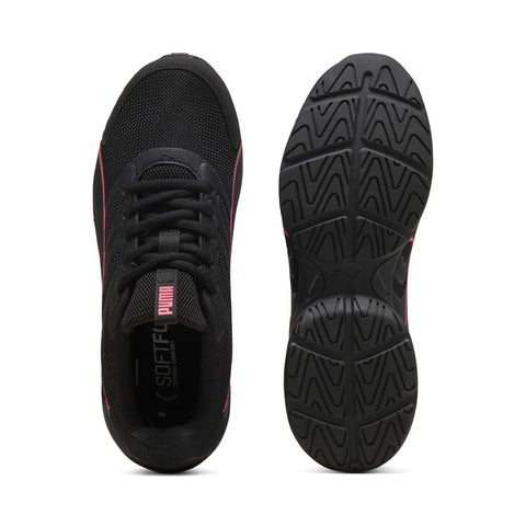 Puma Electro 31385109 Womens Black Mesh Lace Up Athletic Running Shoes