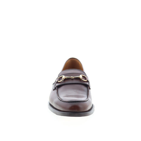Mezlan Calfskin Leather Horse Bit 3151 Mens Brown Loafers Casual Shoes