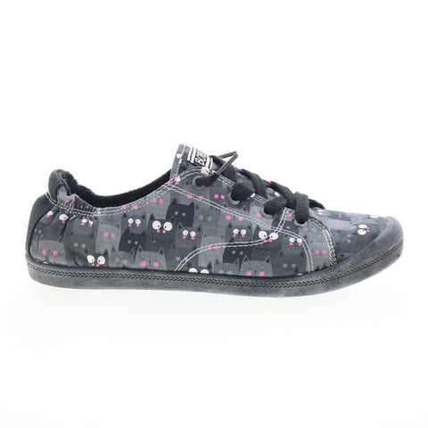 Skechers Bobs Beach Bingo Kitty Concert Womens Black Lifestyle Sneakers Shoes