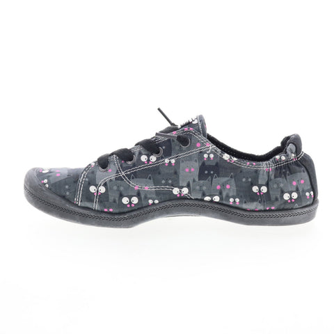 Skechers Bobs Beach Bingo Kitty Concert Womens Black Lifestyle Sneakers Shoes