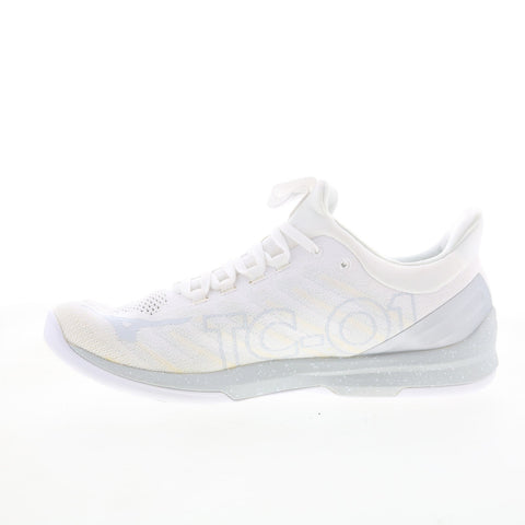 Mizuno TC-01 31GD190101 Womens White Canvas Athletic Cross Training Shoes