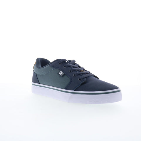 DC Anvil TX 320040-XBCW Mens Blue Canvas Skate Inspired Sneakers Shoes