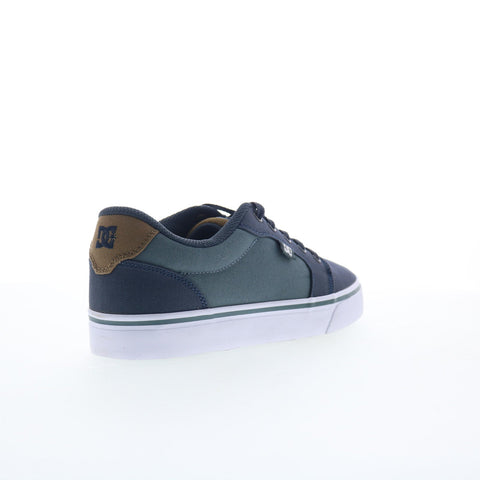 DC Anvil TX 320040-XBCW Mens Blue Canvas Skate Inspired Sneakers Shoes