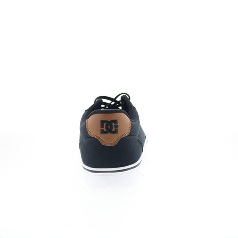 DC Anvil TX 320040 Mens Black Suede Lace Up Skate Inspired Sneakers Shoes