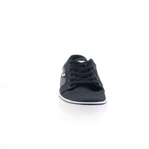 DC Anvil TX 320040 Mens Black Canvas Lace Up Skate Inspired Sneakers Shoes