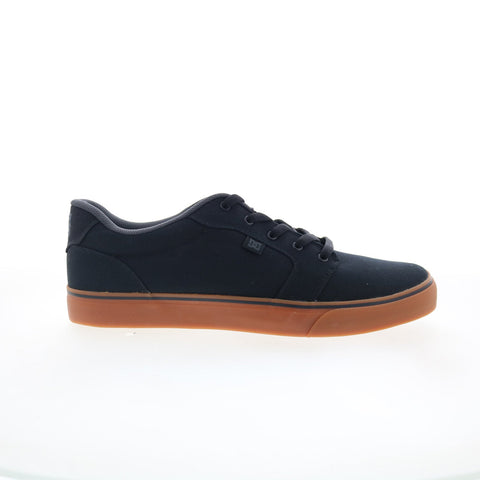 DC Anvil TX 320040 Mens Black Canvas Skate Inspired Sneakers Shoes