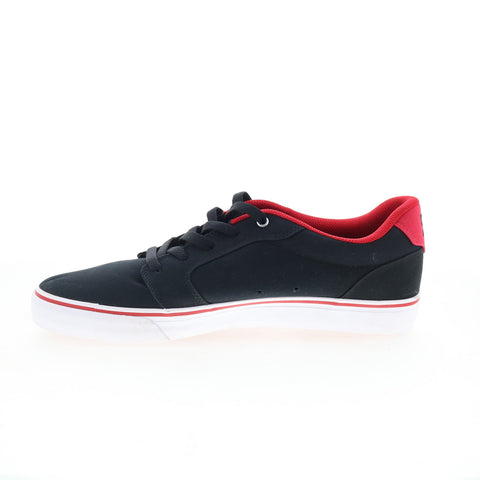 DC Anvil TX 320040 Mens Black Canvas Skate Inspired Sneakers Shoes