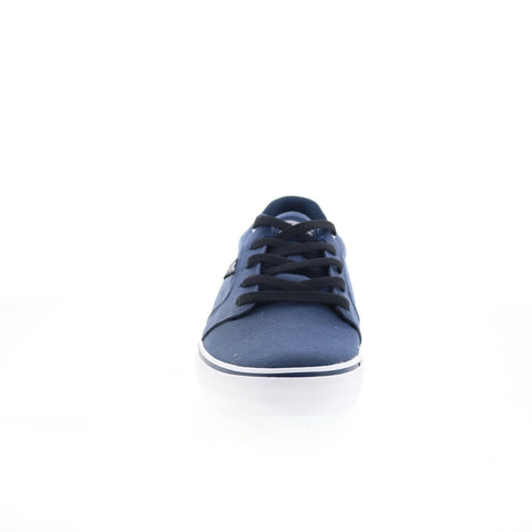 DC Anvil TX 320040 Mens Blue Lace Up Canvas Skate Inspired Sneakers Shoes