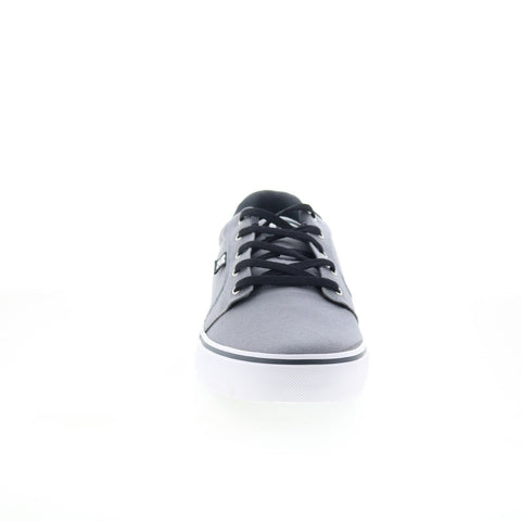 DC Anvil TX 320040 Mens Gray Canvas Lace Up Skate Inspired Sneakers Shoes