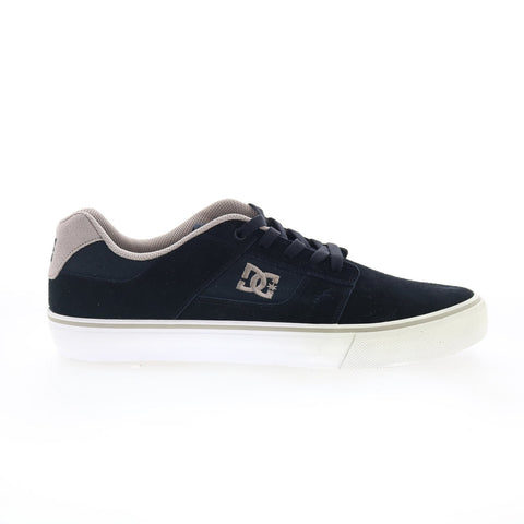 DC Bridge 320096 Mens Black Suede Lace Up Skate Inspired Sneakers Shoes