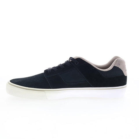 DC Bridge 320096 Mens Black Suede Lace Up Skate Inspired Sneakers Shoes