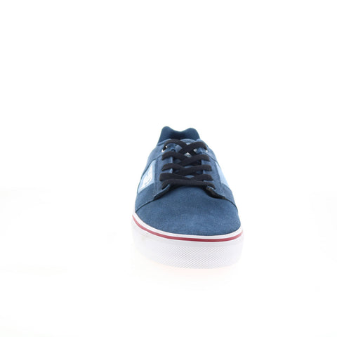 DC Bridge 320096 Mens Blue Suede Lace Up Skate Inspired Sneakers Shoes