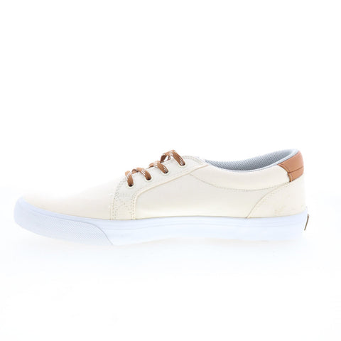 DC Bridge 320096 Mens Beige Suede Lace Up Skate Inspired Sneakers Shoes