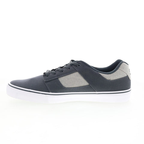 DC Bridge TX 320098 Mens Gray Canvas Skate Inspired Sneakers Shoes