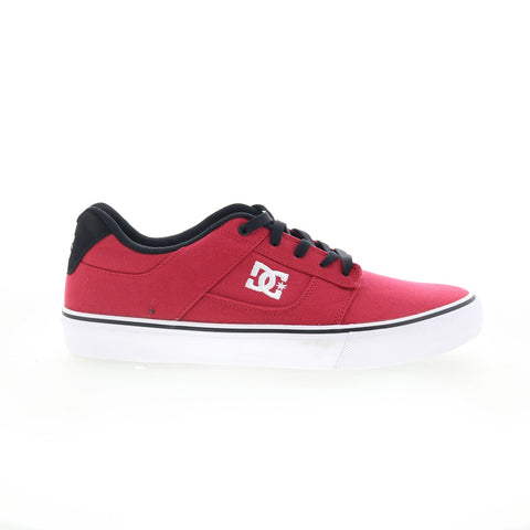 DC Bridge TX 320098 Mens Red Canvas Lace Up Skate Inspired Sneakers Shoes