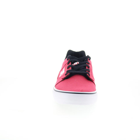 DC Bridge TX 320098 Mens Red Canvas Lace Up Skate Inspired Sneakers Shoes