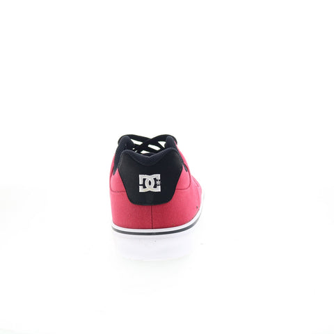 DC Bridge TX 320098 Mens Red Canvas Lace Up Skate Inspired Sneakers Shoes