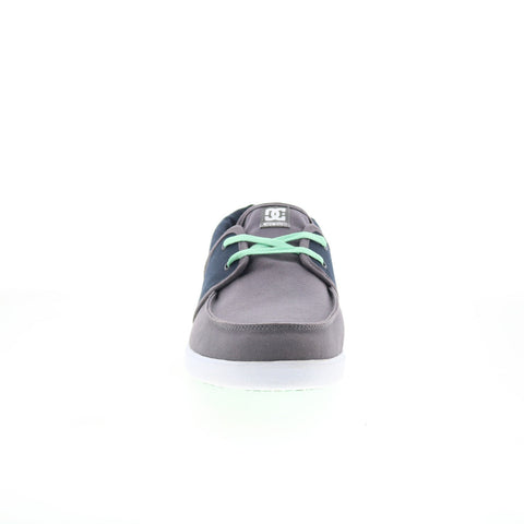 DC Hampton 320145 Mens Gray Canvas Lace Up Skate Inspired Sneakers Shoes