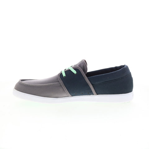 DC Hampton 320145 Mens Gray Canvas Lace Up Skate Inspired Sneakers Shoes