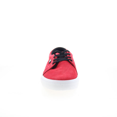 DC Council S 320174 Mens Red Suede Lace Up Skate Inspired Sneakers Shoes
