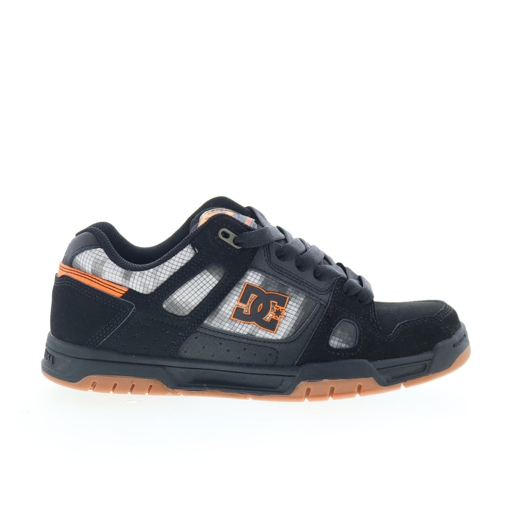 DC Stag 320188-BLO Mens Black Nubuck Lace Up Skate Inspired Sneakers S ...