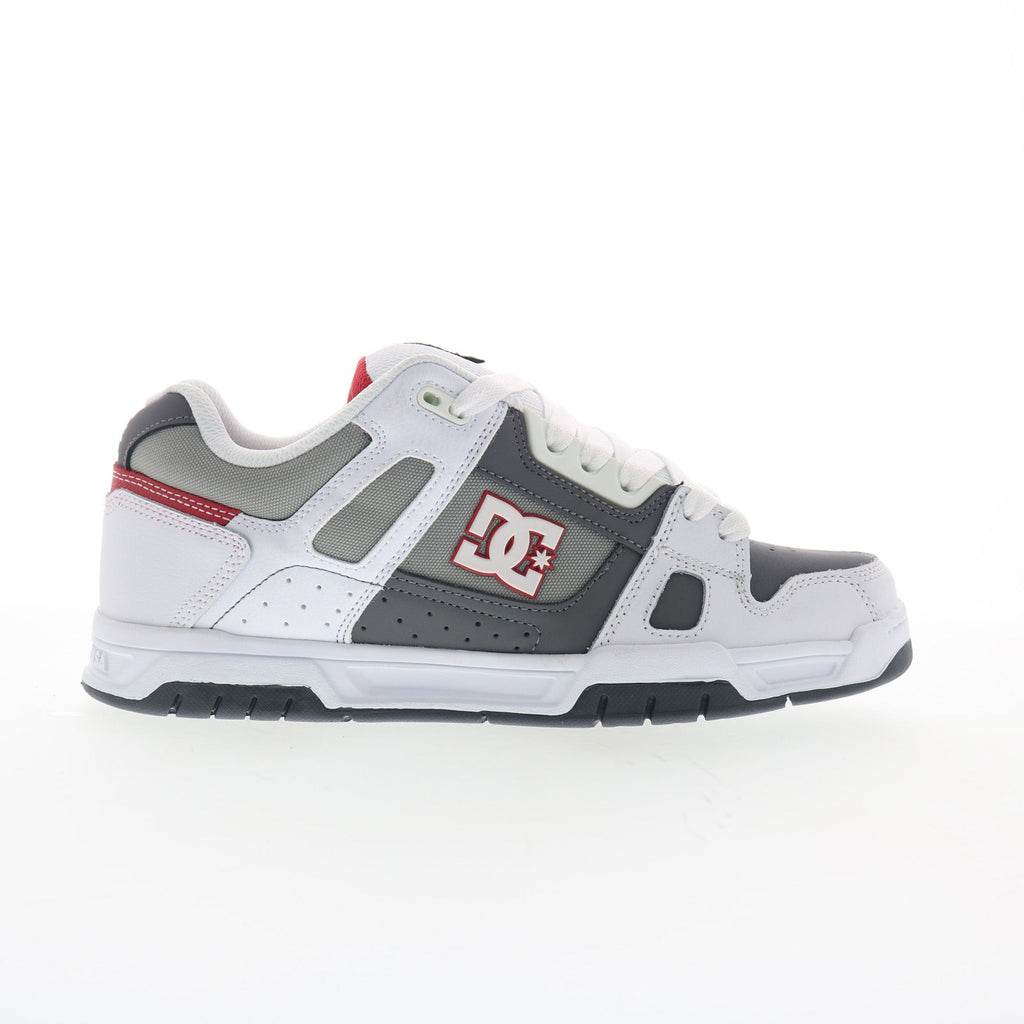DC Stag 320188-XWSS Mens White Leather Skate Inspired Sneakers Shoes ...