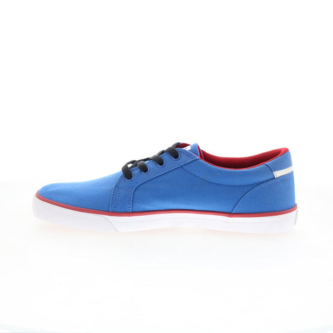 DC Council TX 320305 Mens Blue Canvas Skate Inspired Sneakers Shoes