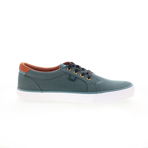 DC Council TX 320305 Mens Green Canvas Skate Inspired Sneakers Shoes