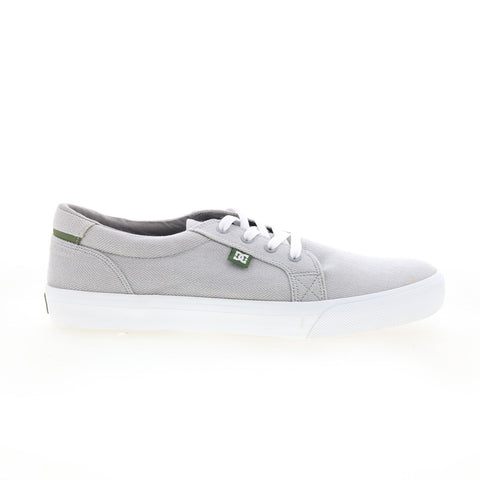 DC Council TX 320305 Mens Gray Canvas Skate Inspired Sneakers Shoes