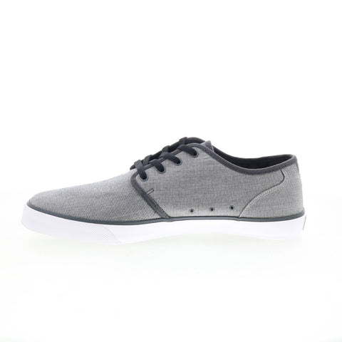 DC Studio TX SE 320311 Mens Gray Canvas Skate Inspired Sneakers Shoes