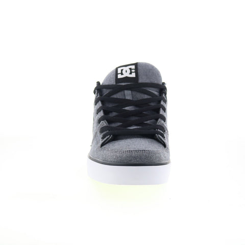 DC Pure TX SE 320423 Mens Gray Canvas Skate Inspired Sneakers Shoes