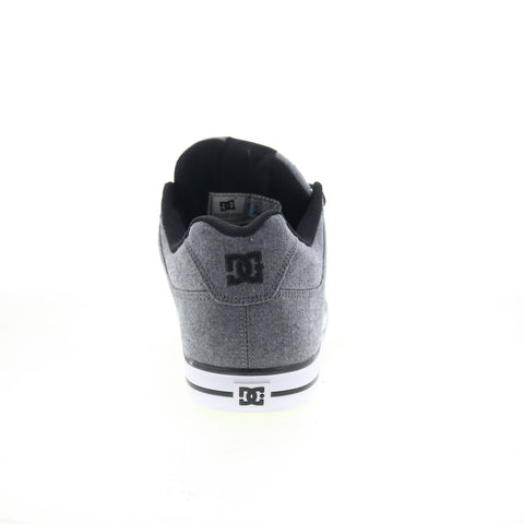 DC Pure TX SE 320423 Mens Gray Canvas Skate Inspired Sneakers Shoes