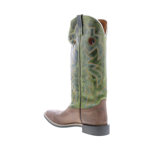 Smoky Mountain Boots Maverick Square Toe Pull On Womens Green Western Boots