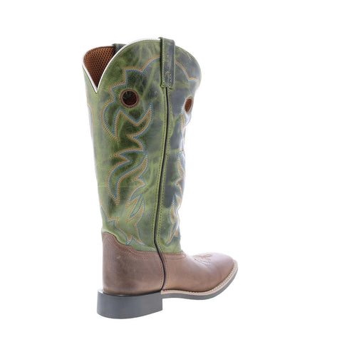 Smoky Mountain Boots Maverick Square Toe Pull On Womens Green Western Boots