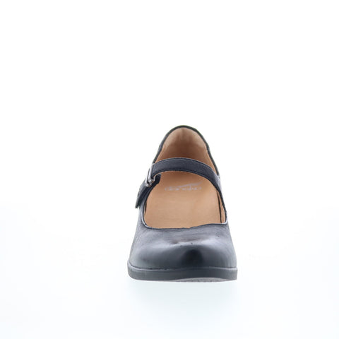 Dansko Callista 3215-100200 Womens Black Leather Mary Jane Flats Shoes