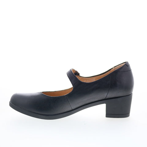 Dansko Callista 3215-100200 Womens Black Leather Mary Jane Flats Shoes