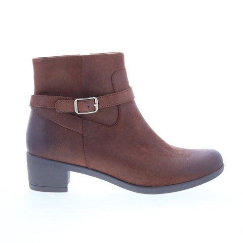 Dansko Cagney 3217-532300 Womens Brown Leather Zipper Casual Dress Boots